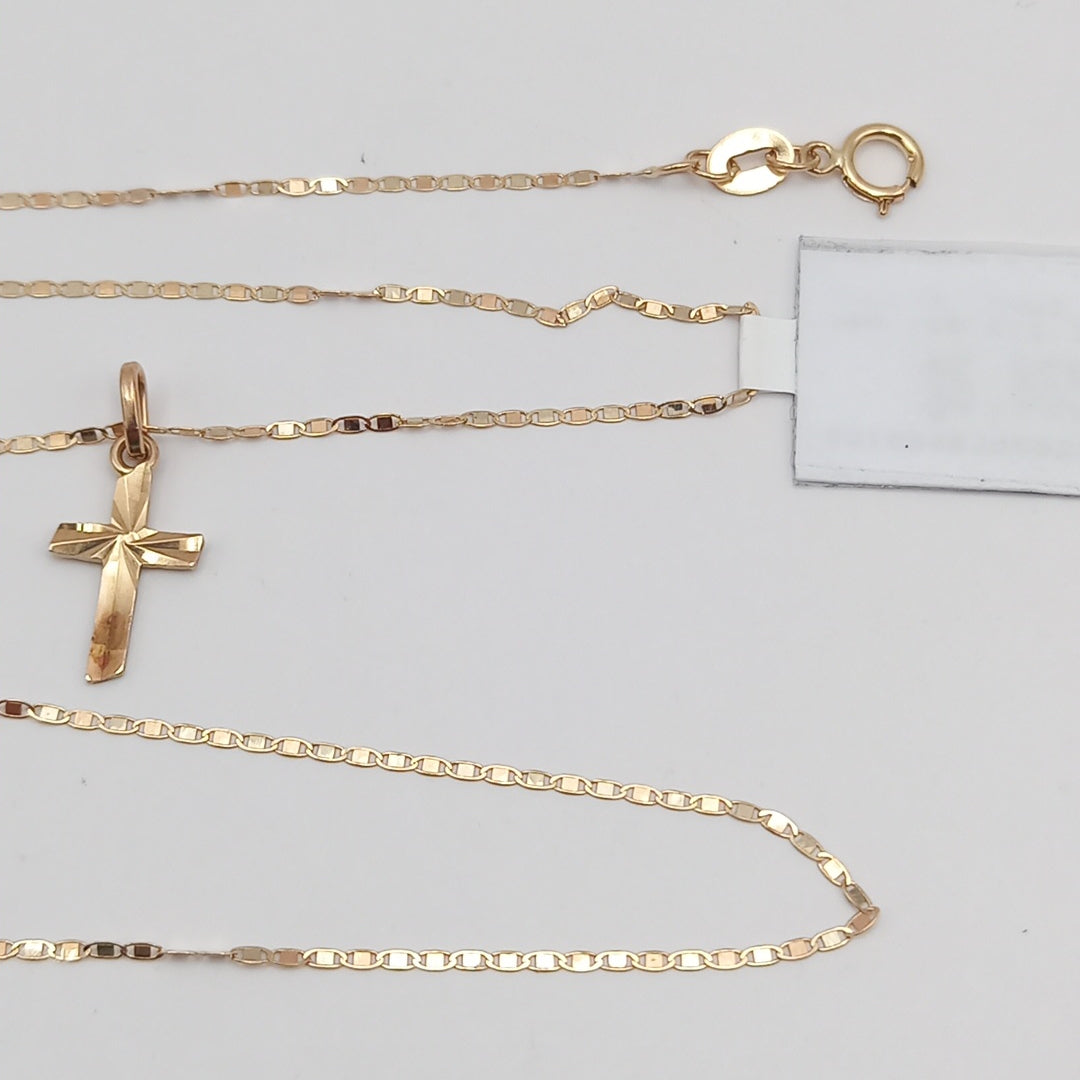 CADENA, CRUZ, DIJE ORO 10 K 1.3 GRMS (SEMINUEVO)