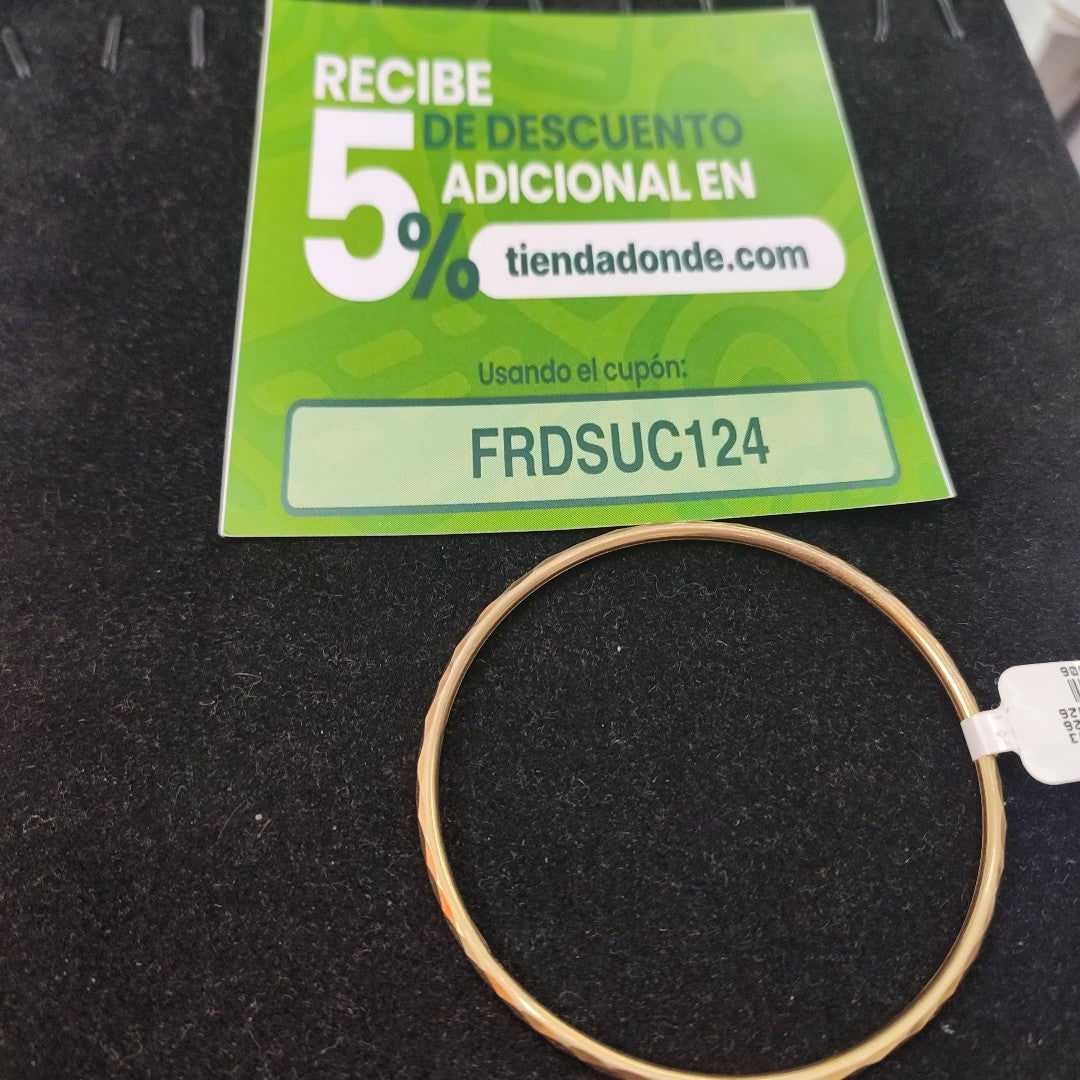 PULSERA RIGIDA ORO 14 K 6.6 GRMS (SEMINUEVO)