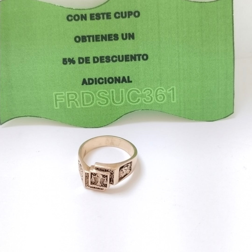 ANILLO DE GRADUACIÓN ORO 14 K 7.9 GRMS (SEMINUEVO)