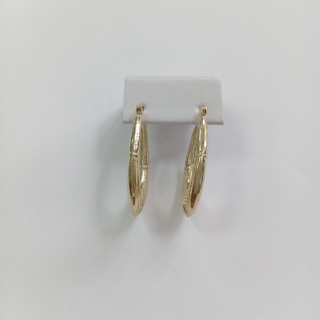 ARETES ARRACADAS ESTRIADAS 14K 2.7 GR (NUEVO)