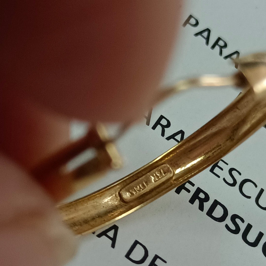 ARRACADAS PAR ORO 14 K 3.4 GRMS (SEMINUEVO)