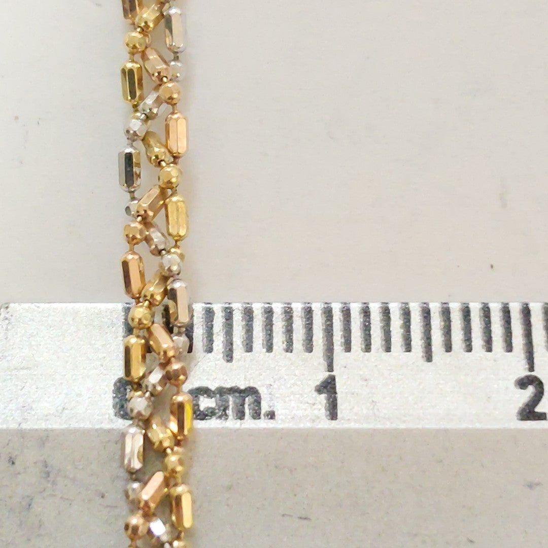 CADENA ORO COMBINADO 14 K 7.7 GRMS (SEMINUEVO)