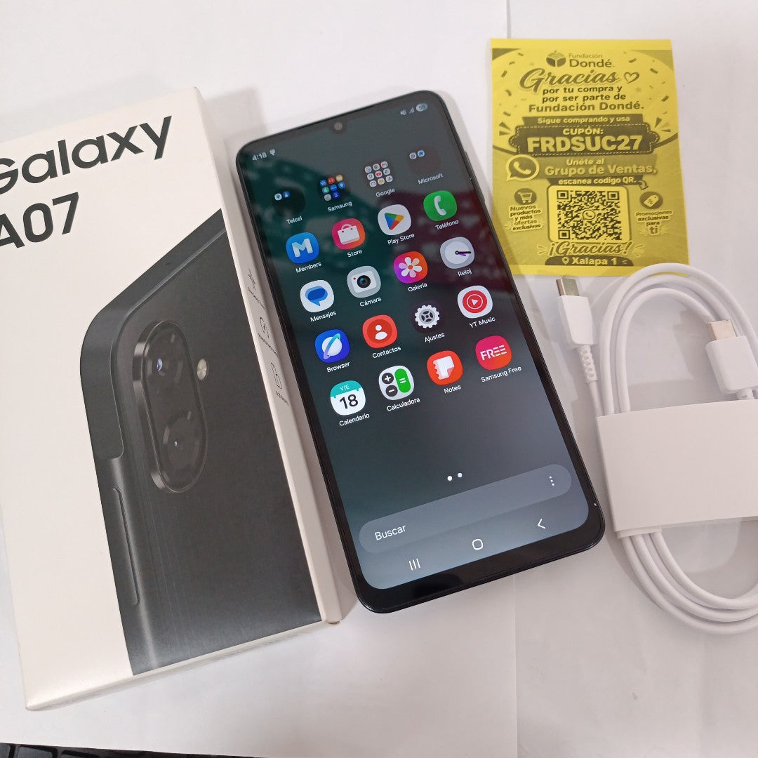 CELULAR SAMSUNG GALAXY A07 SM-A075M (2025) 64 GB 4 GB RAM (SEMINUEVO)