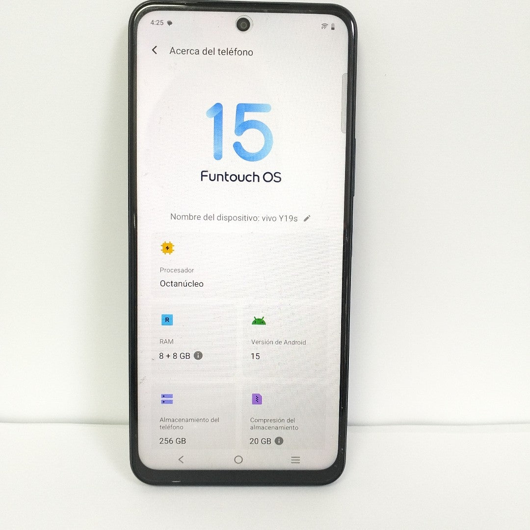 CELULAR VIVO Y19S V2419 (2024) 256 GB 8 GB RAM (SEMINUEVO)