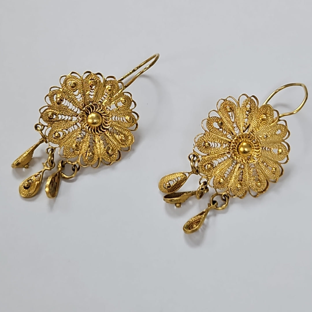 ARETES PAR ORO 10 K 4,50 GRMS (SEMINUEVO)