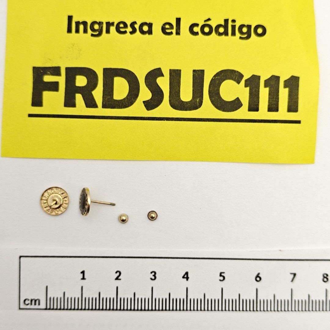 BROQUELES PAR ORO 10 K 0,40 GRMS (SEMINUEVO)