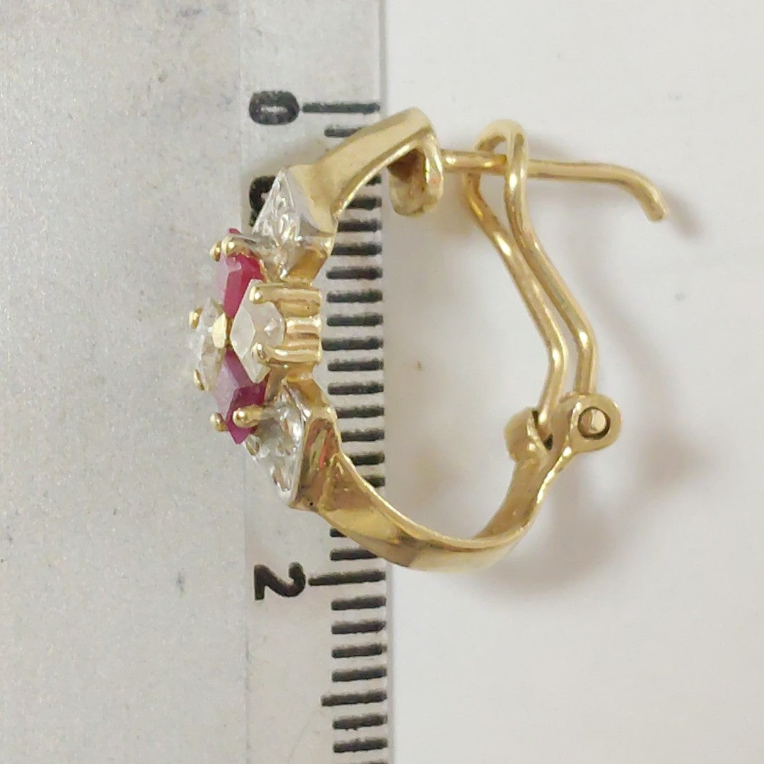 ARETES PAR ORO 14 K 5,30 GRMS (SEMINUEVO)