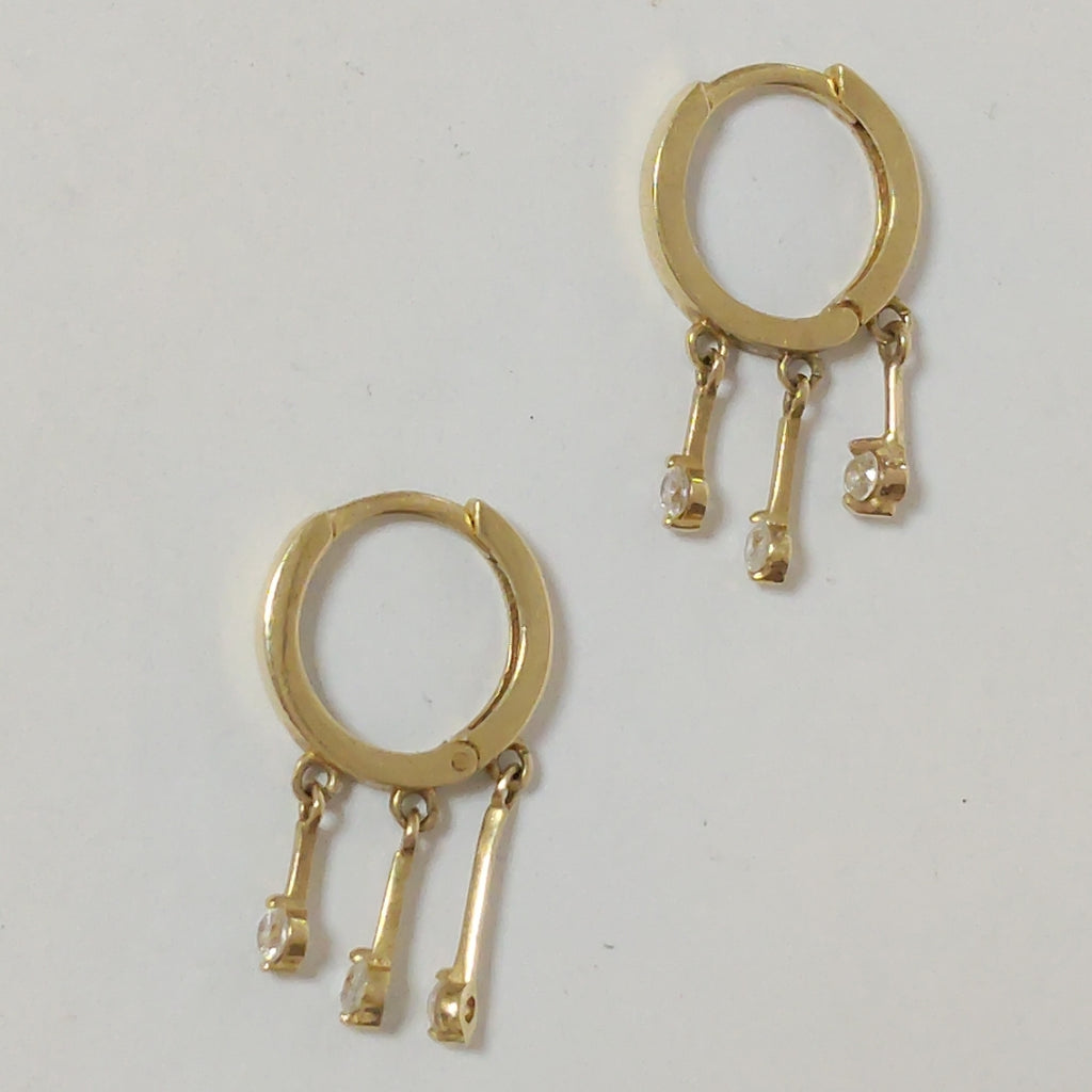 ARRACADAS PAR ORO 10 K 2,40 GRMS (SEMINUEVO)
