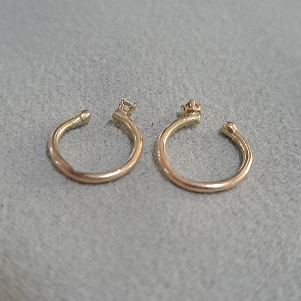ARETES PAR ORO 8 K 0,80 GRMS (SEMINUEVO)