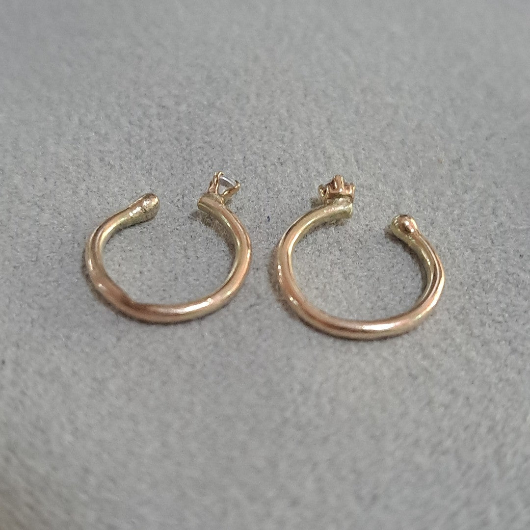 ARETES PAR ORO 8 K 0,80 GRMS (SEMINUEVO)