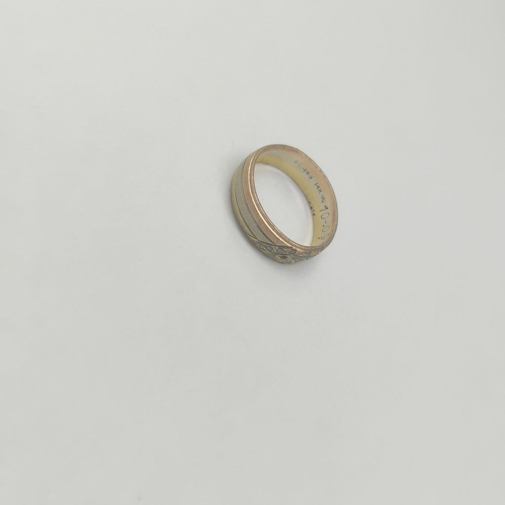 ARGOLLA ORO COMBINADO 14 K 2.6 GRMS (SEMINUEVO)