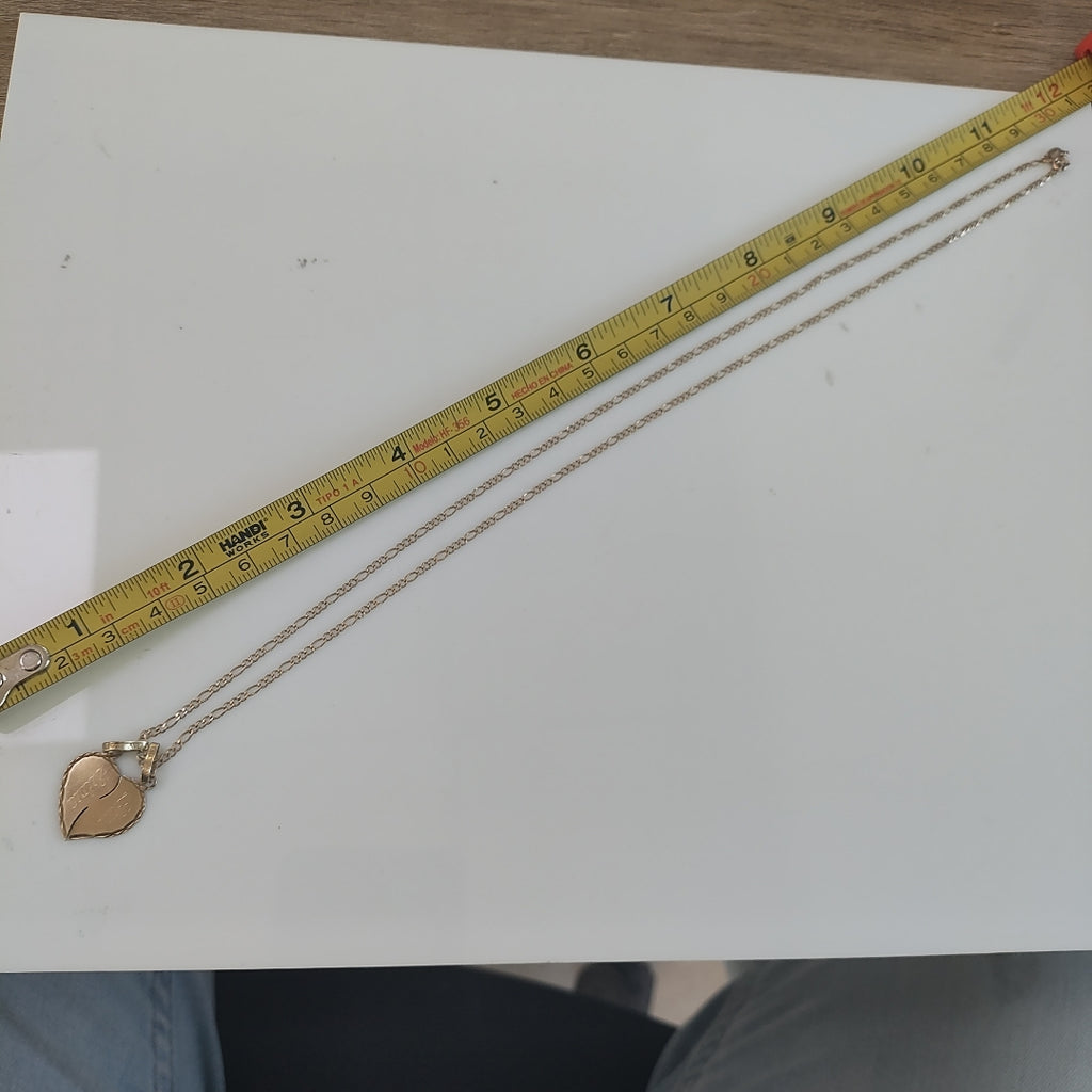CADENA, DIJE ORO 10 K 3.5 GRMS (SEMINUEVO)