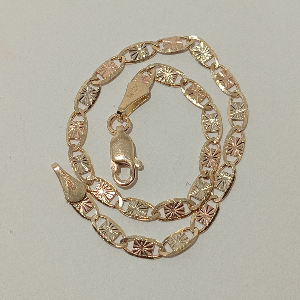 PULSERA GUCHI 14K 18 CM 3 GR (NUEVO)