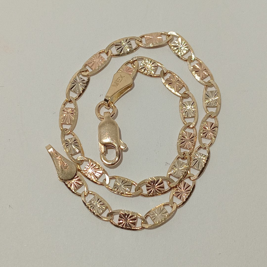 PULSERA GUCHI 14K 18 CM 3 GR (NUEVO)
