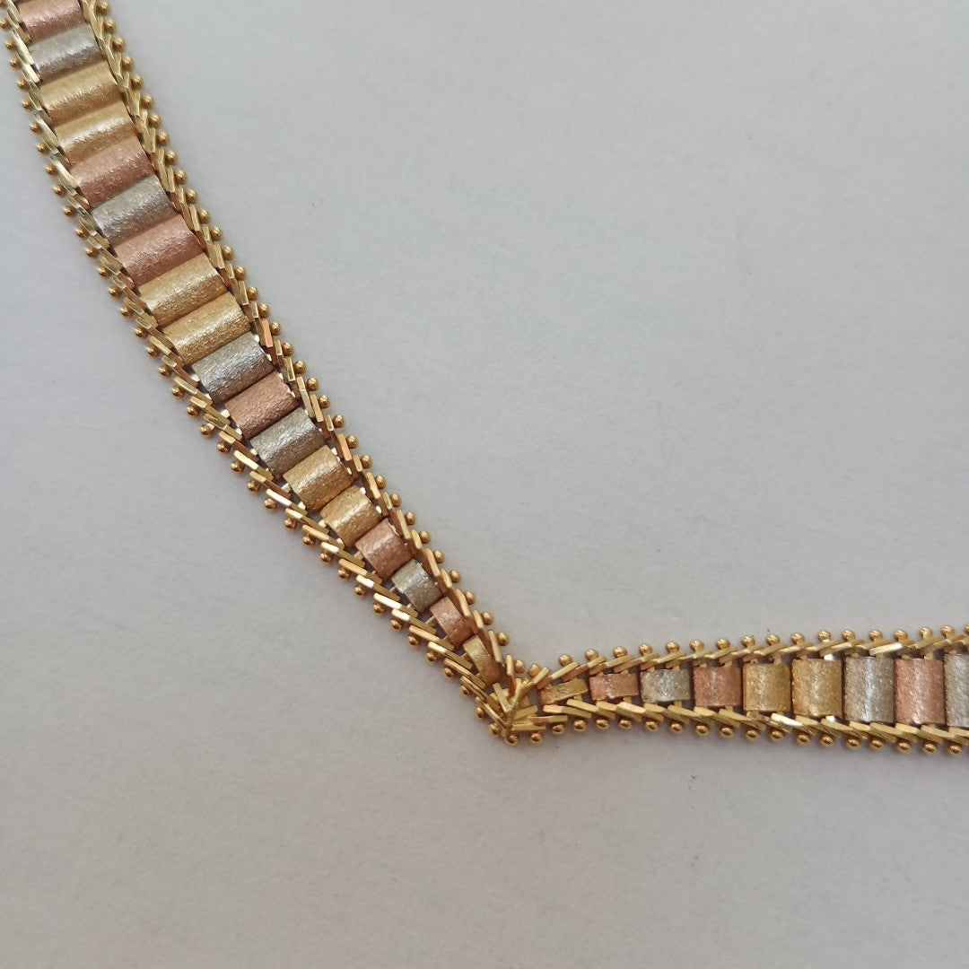GARGANTILLA ORO COMBINADO 14 K 19,40 GRMS (SEMINUEVO)