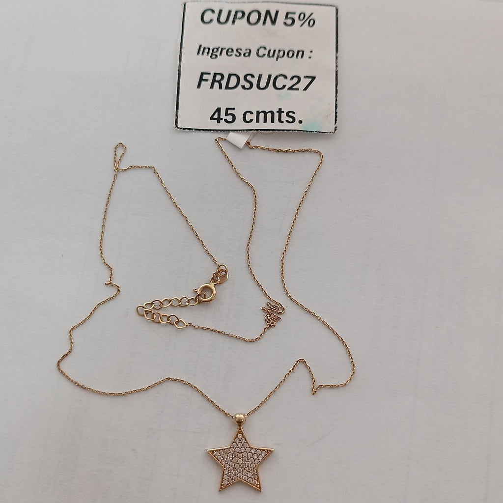 DIJE, GARGANTILLA ORO 14 K 2.1 GRMS (SEMINUEVO)