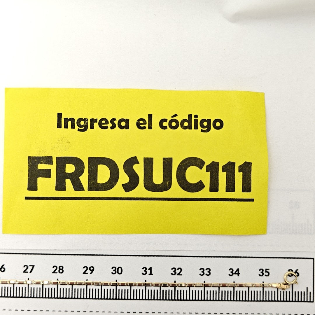 CADENA ORO 14 K 1.4 GRMS (SEMINUEVO)