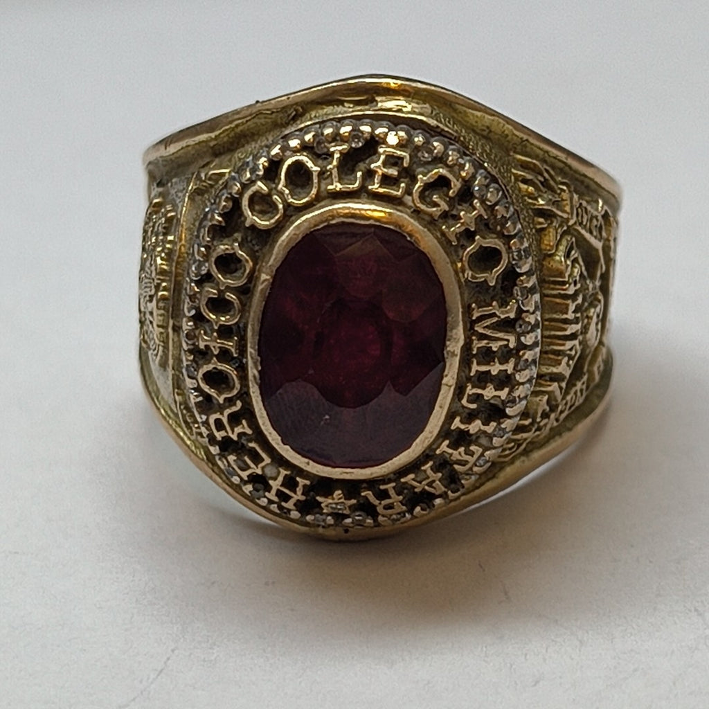 ANILLO DE GRADUACIÓN ORO 8 K 21.5 GRMS (SEMINUEVO)