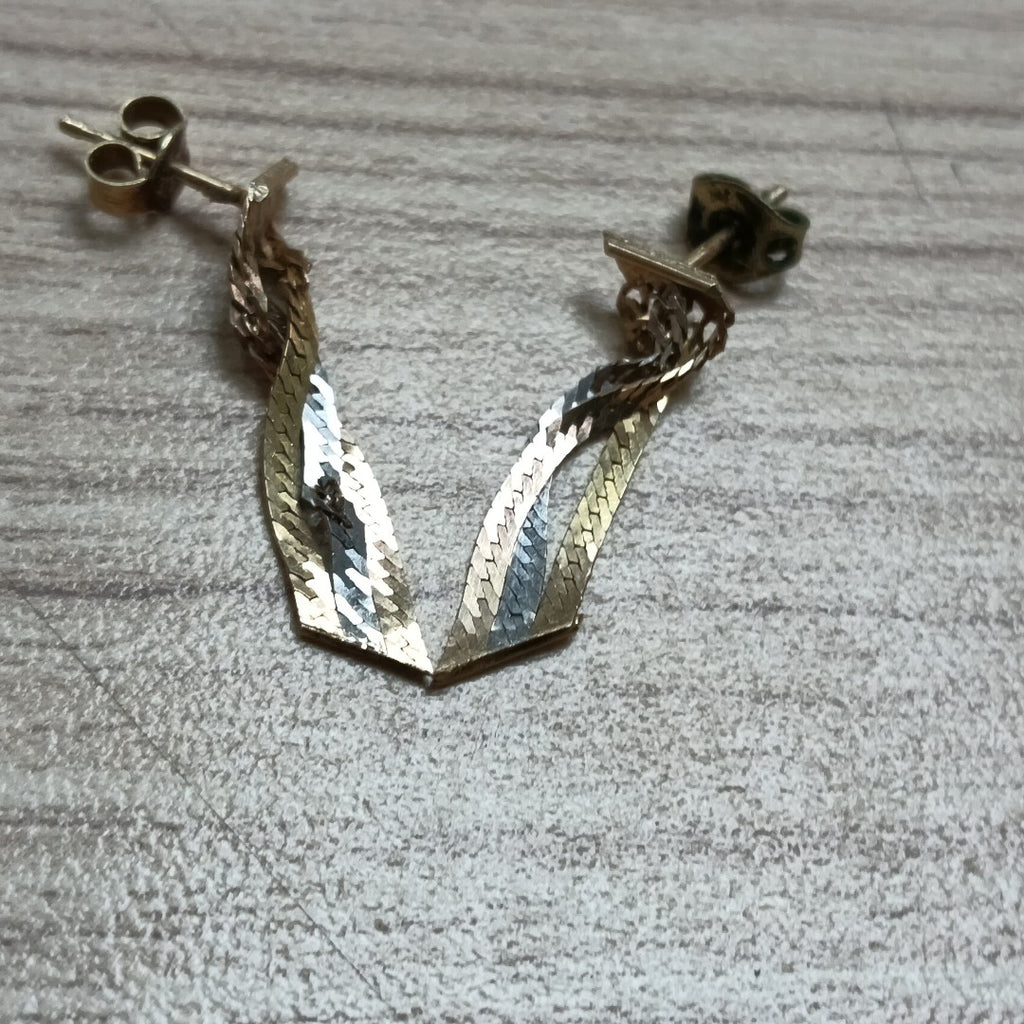 ARETES PAR ORO 10 K 1.2 GRMS (SEMINUEVO)