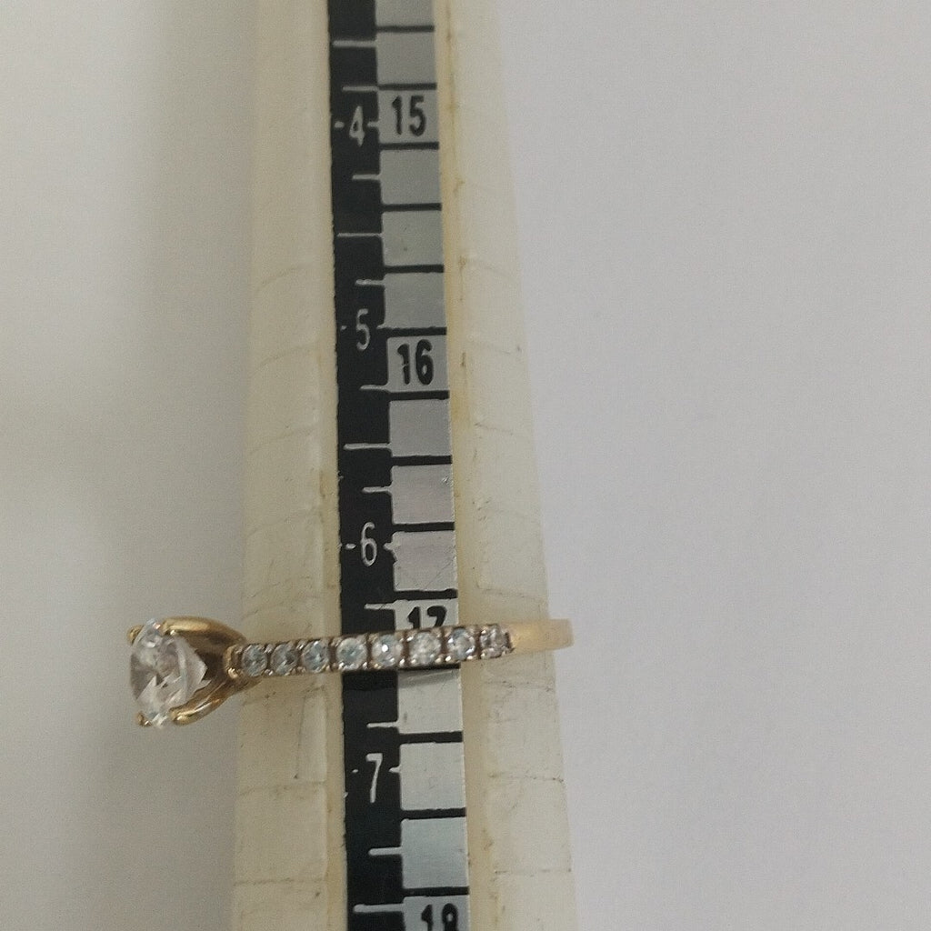 ANILLITO,SOLITARIO ORO 10 K 1,90 GRMS (SEMINUEVO)