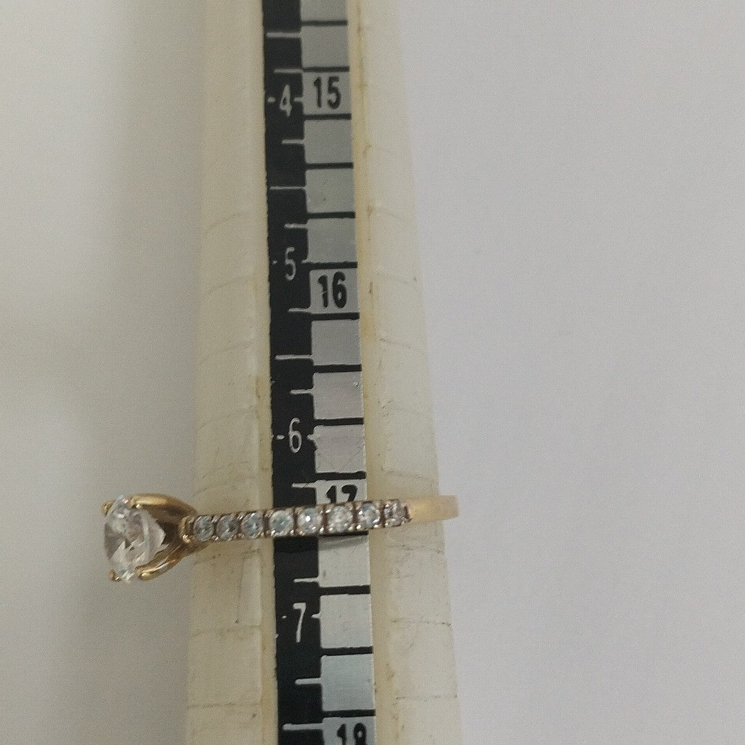 ANILLITO,SOLITARIO ORO 10 K 1,90 GRMS (SEMINUEVO)