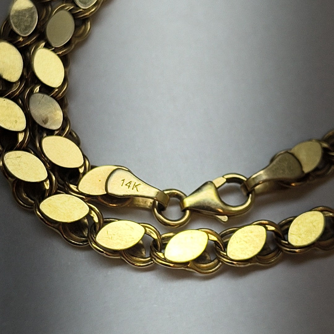 CADENA ORO 14 K 6.5 GRMS (SEMINUEVO)