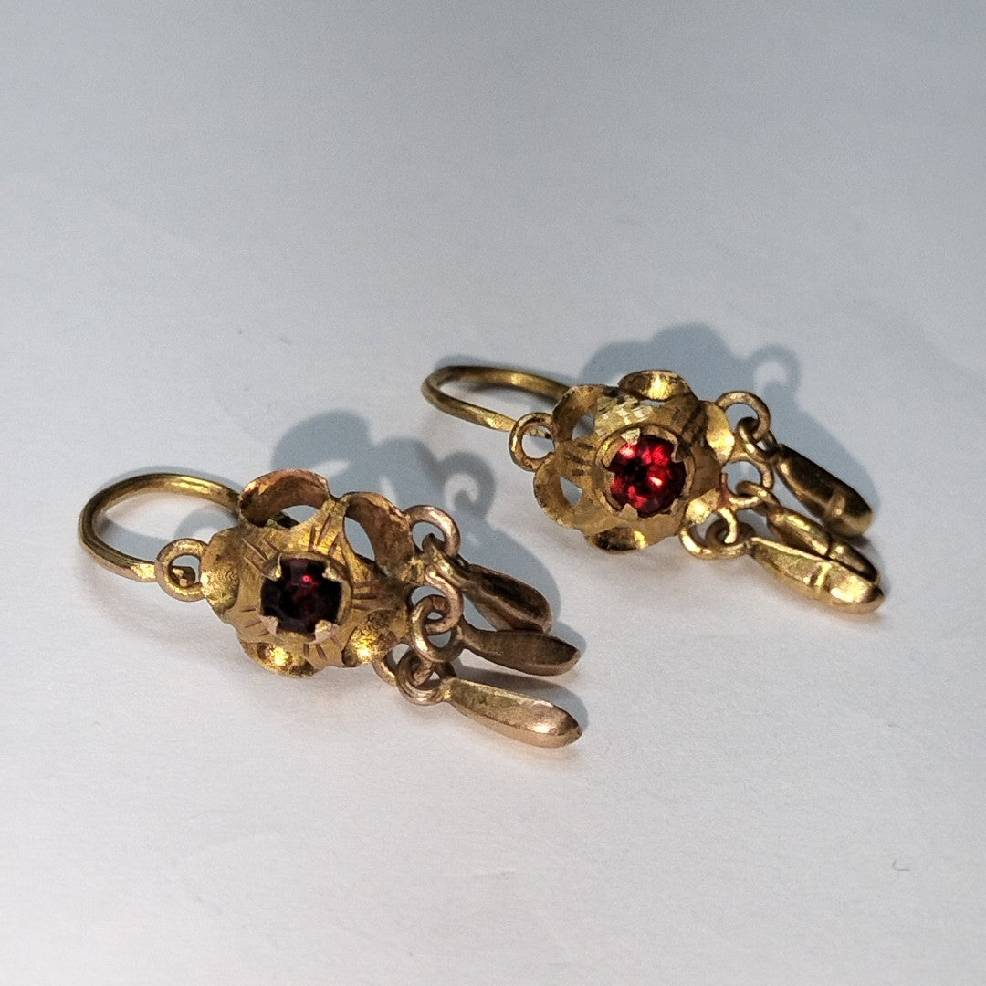 ARETES PAR ORO 10 K 1 GRMS (SEMINUEVO)