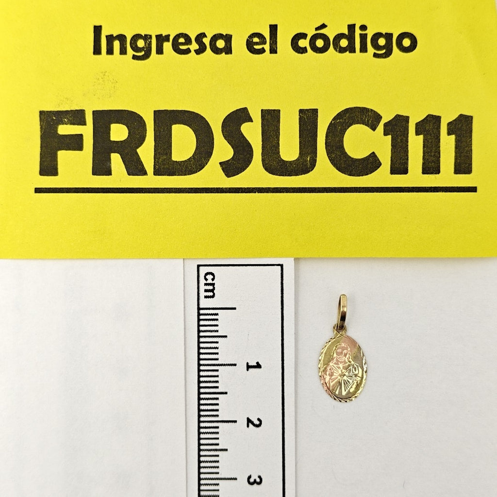 MEDALLA RELIGIOSA ORO COMBINADO 10 K 0.3 GRMS (SEMINUEVO)