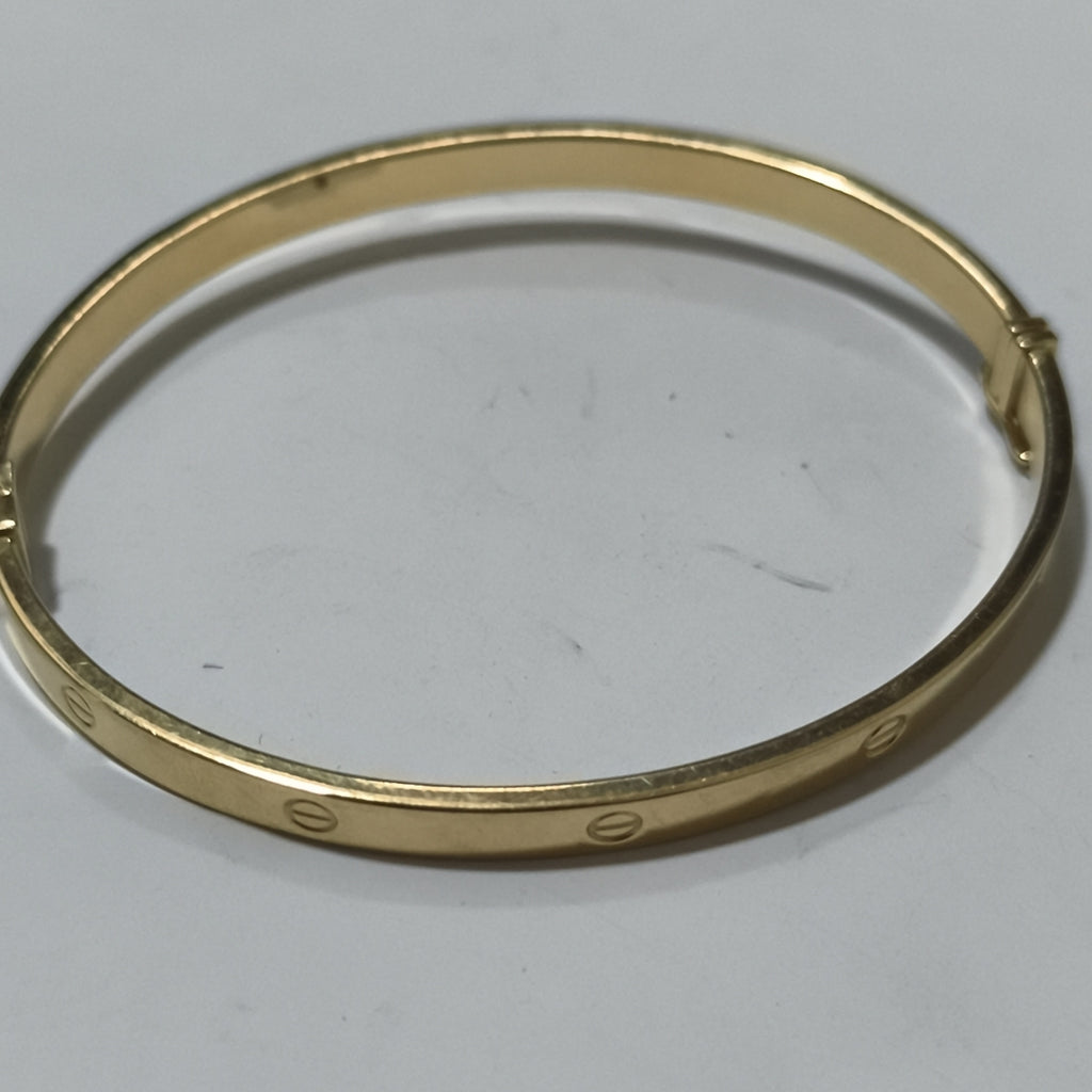 PULSERA RIGIDA ORO 14 K 5.8 GRMS (SEMINUEVO)