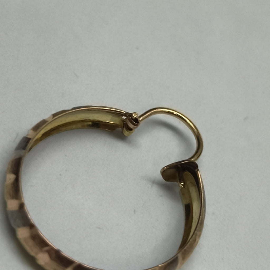 ARRACADAS PAR ORO COMBINADO 10 K 2,20 GRMS (SEMINUEVO)