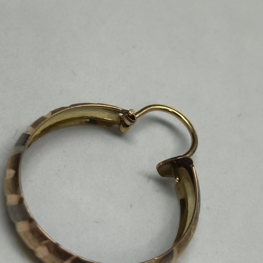 ARRACADAS PAR ORO COMBINADO 10 K 2,20 GRMS (SEMINUEVO)