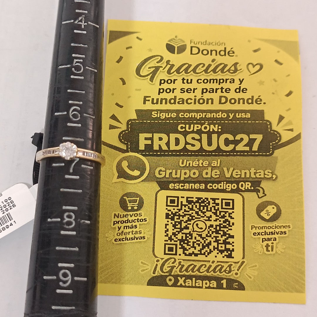 ANILLO ORO 14 K 1.5 GRMS (SEMINUEVO)