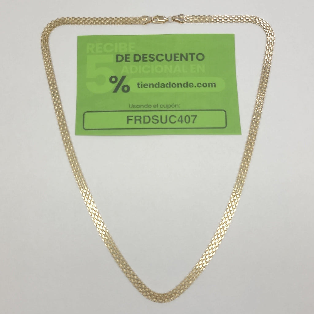 CADENA ESPECIAL 14K 50 CM 11.5 GR (NUEVO)