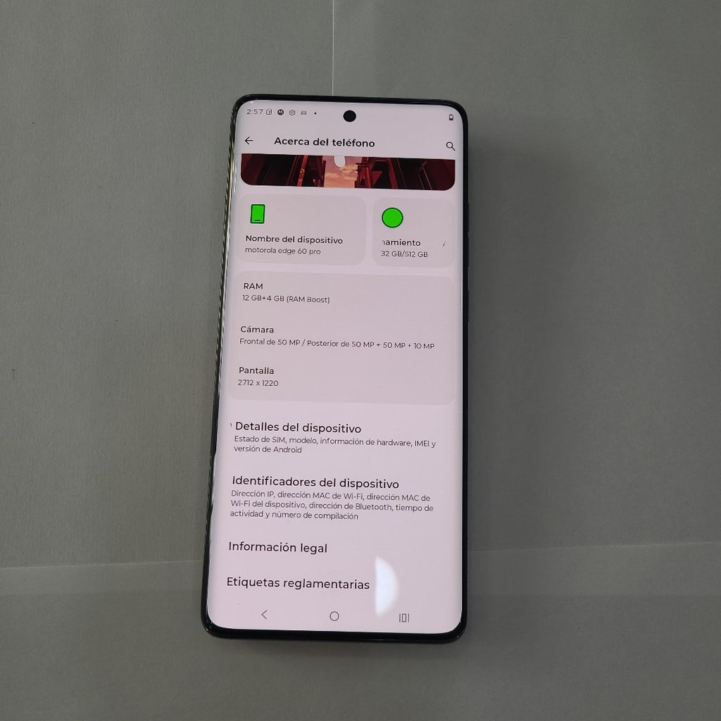 CELULAR MOTOROLA EDGE 60 PRO XT2507-1 (2025) 512 GB 12 GB RAM (SEMINUEVO)