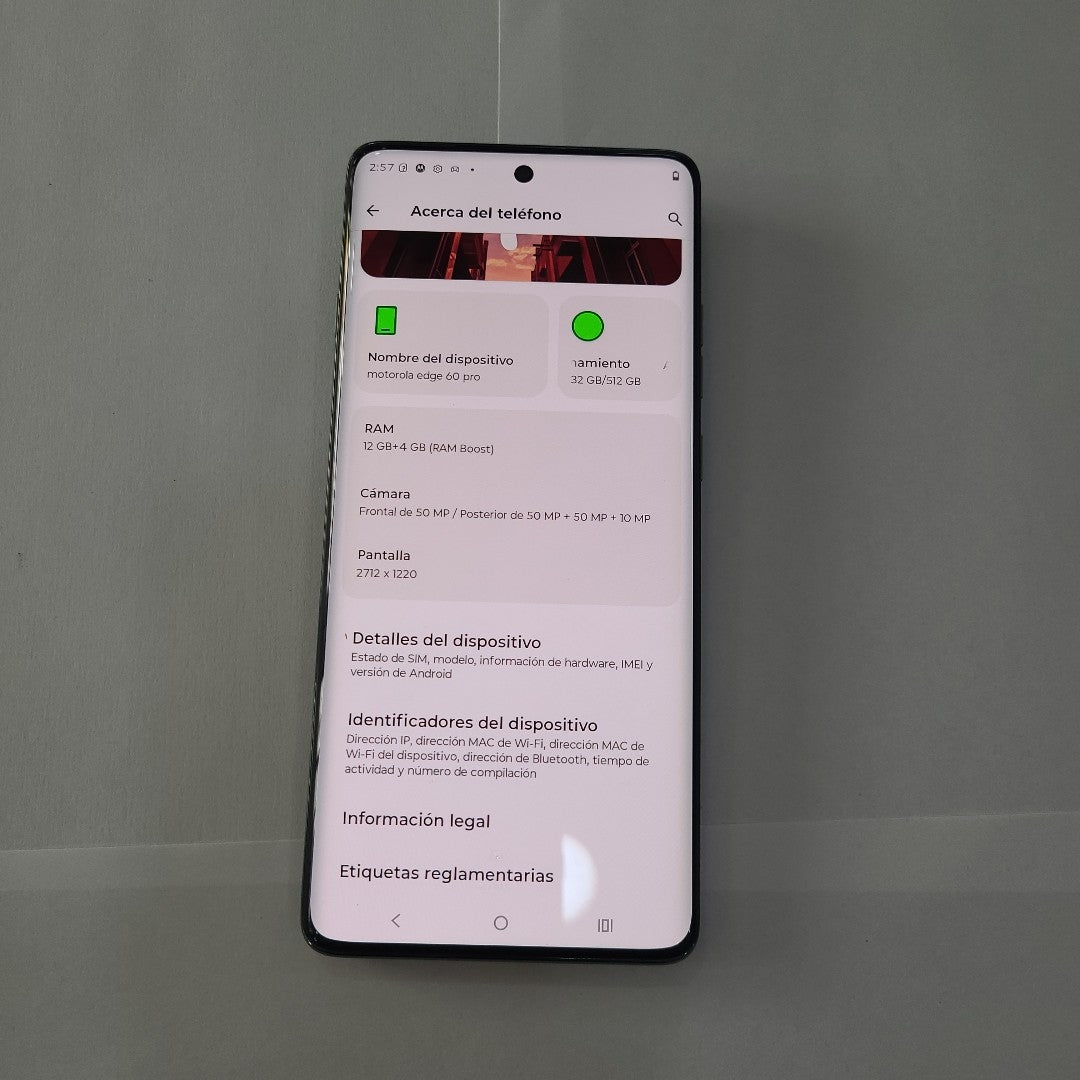 CELULAR MOTOROLA EDGE 60 PRO XT2507-1 (2025) 512 GB 12 GB RAM (SEMINUEVO)