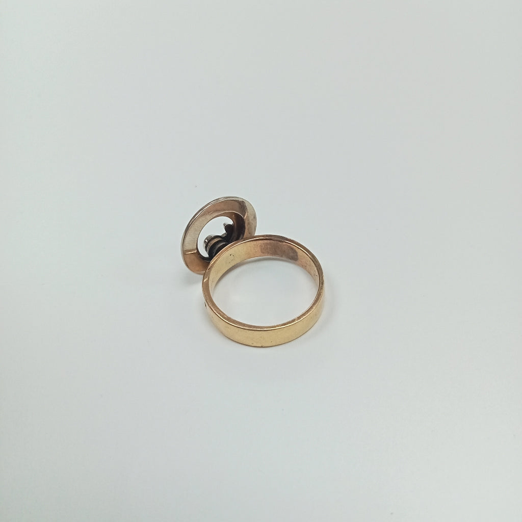 ANILLO DE GRADUACIÓN ORO, ORO COMBINADO 14 K 5.8 GRMS (SEMINUEVO)