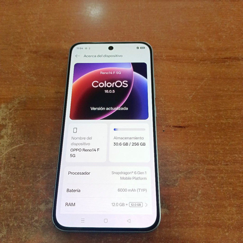 CELULAR OPPO RENO 14 F CPH2743 (2025) 256 GB 12 GB RAM (SEMINUEVO)