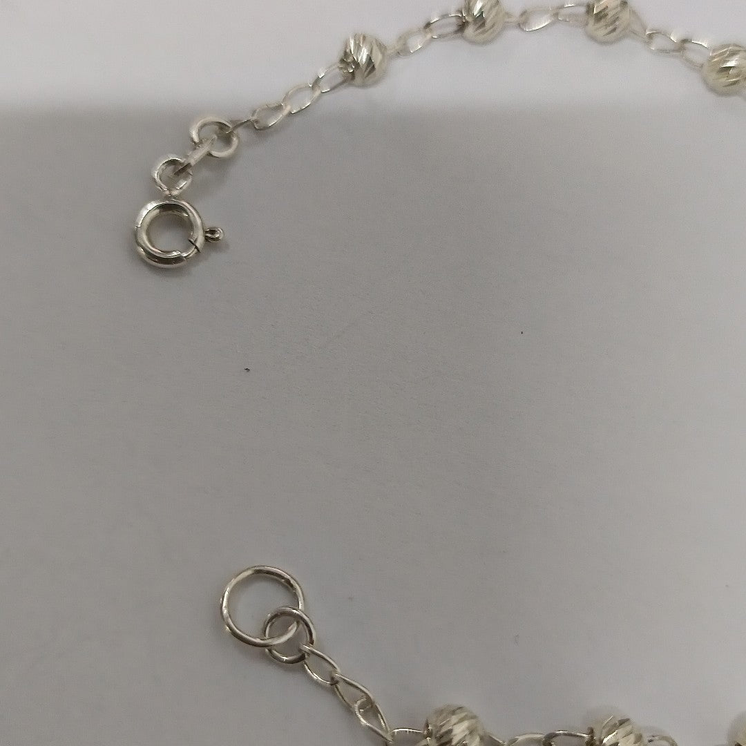 PULSERA TEJIDO ESPECIAL PLATA .925 18 CM 2.9 GR (NUEVO)