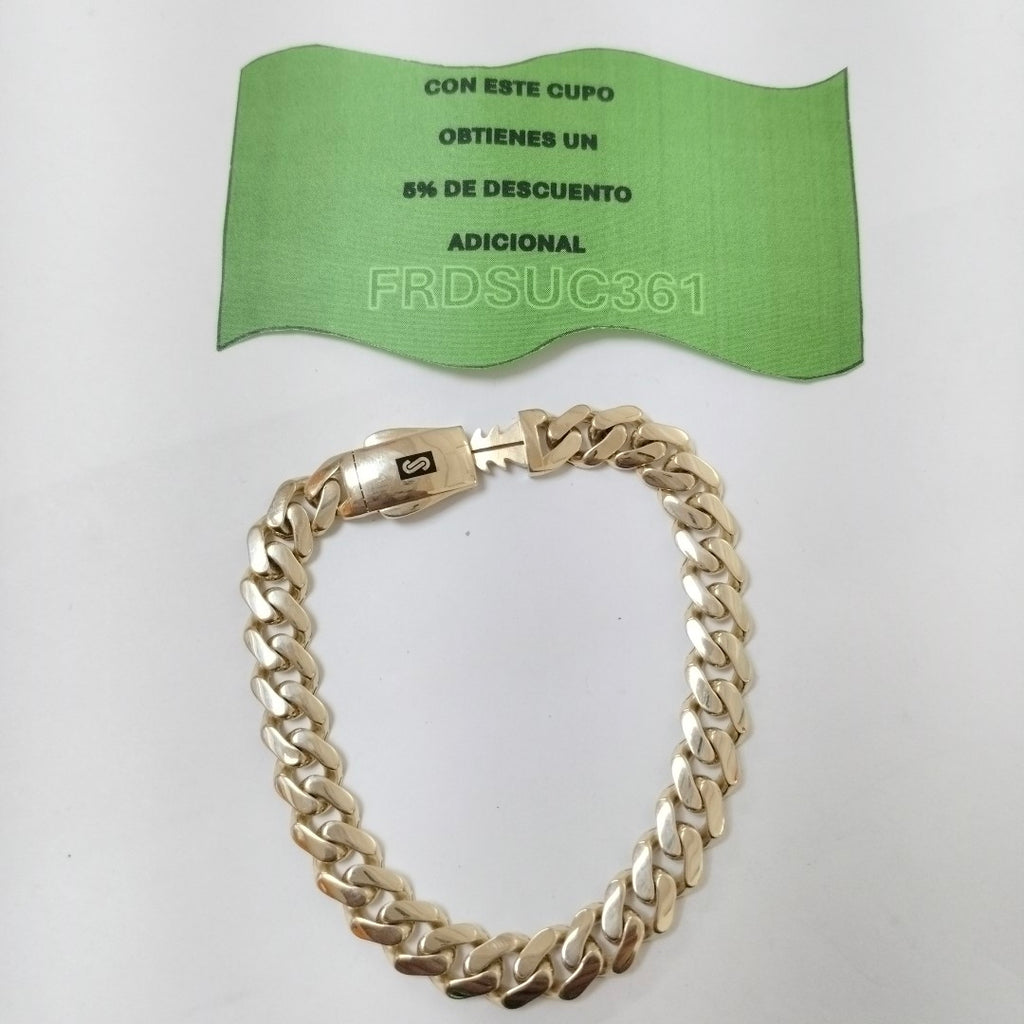 PULSERA CABALLERO MONACO ORO 14K 13.7 (NUEVO)