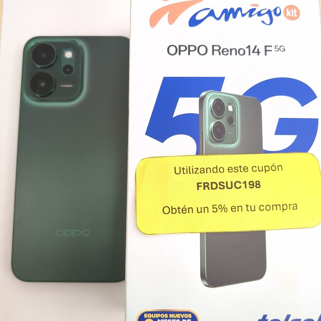 CELULAR OPPO RENO 14 F CPH2743 (2025) 256 GB 12 GB RAM (SEMINUEVO)