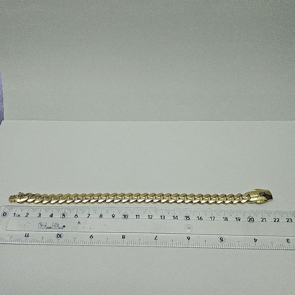 PULSERA CABALLERO MONACO ORO 14K 12.8 (NUEVO)