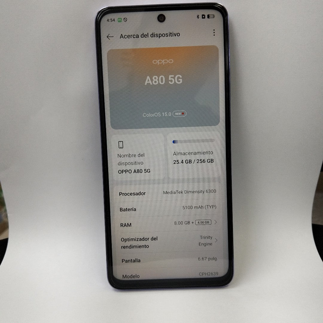 CELULAR OPPO A80 5G CPH2639 (2024) 256 GB 8 GB RAM (SEMINUEVO)