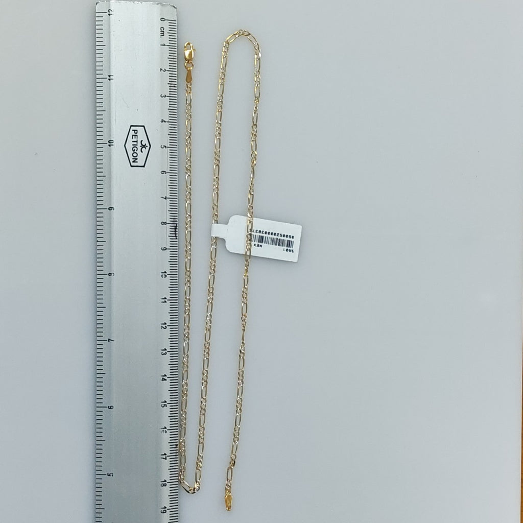 CADENA 3X1 DIAMANTADA 14K 55 CM 4.8 GR (NUEVO)