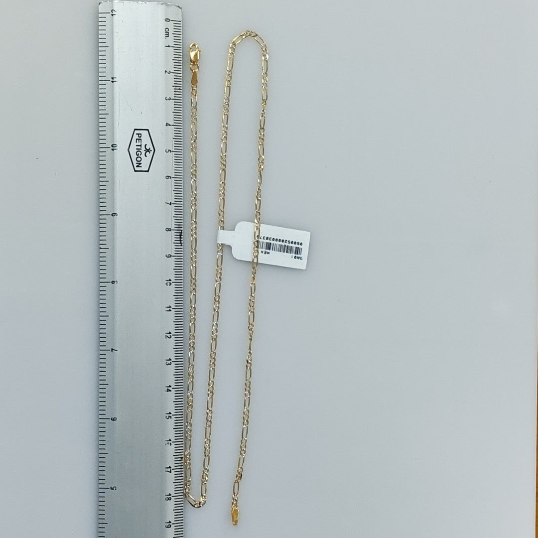 CADENA 3X1 DIAMANTADA 14K 55 CM 4.8 GR (NUEVO)