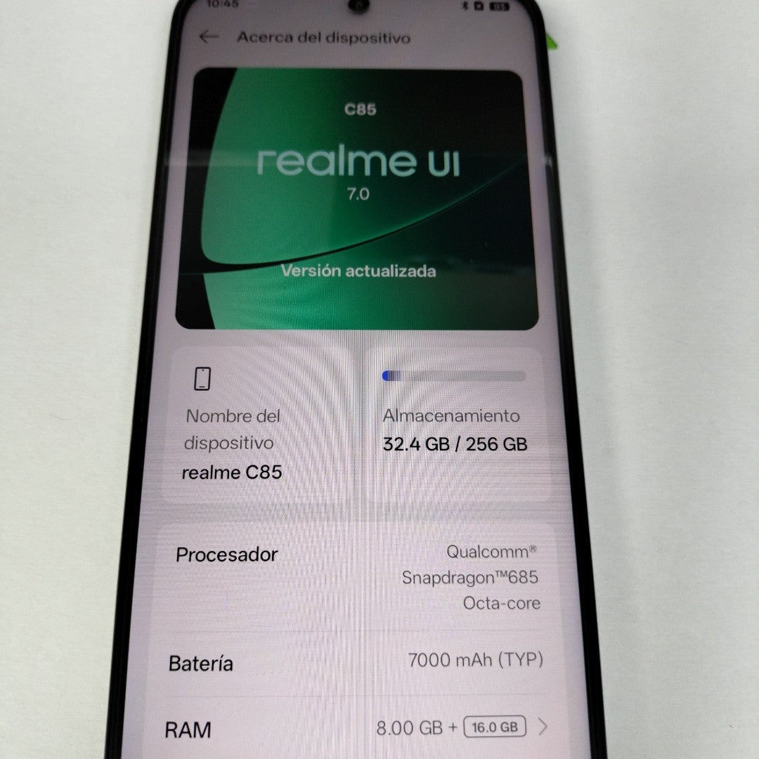 CELULAR REALME C85 RMX5566 (2026) 256 GB 8 GB RAM (SEMINUEVO)