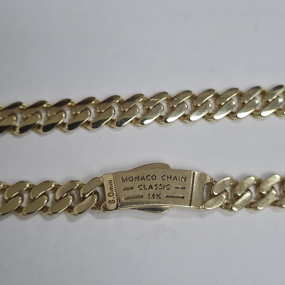 CADENA MONACO ORO 14K 26.8 (NUEVO)