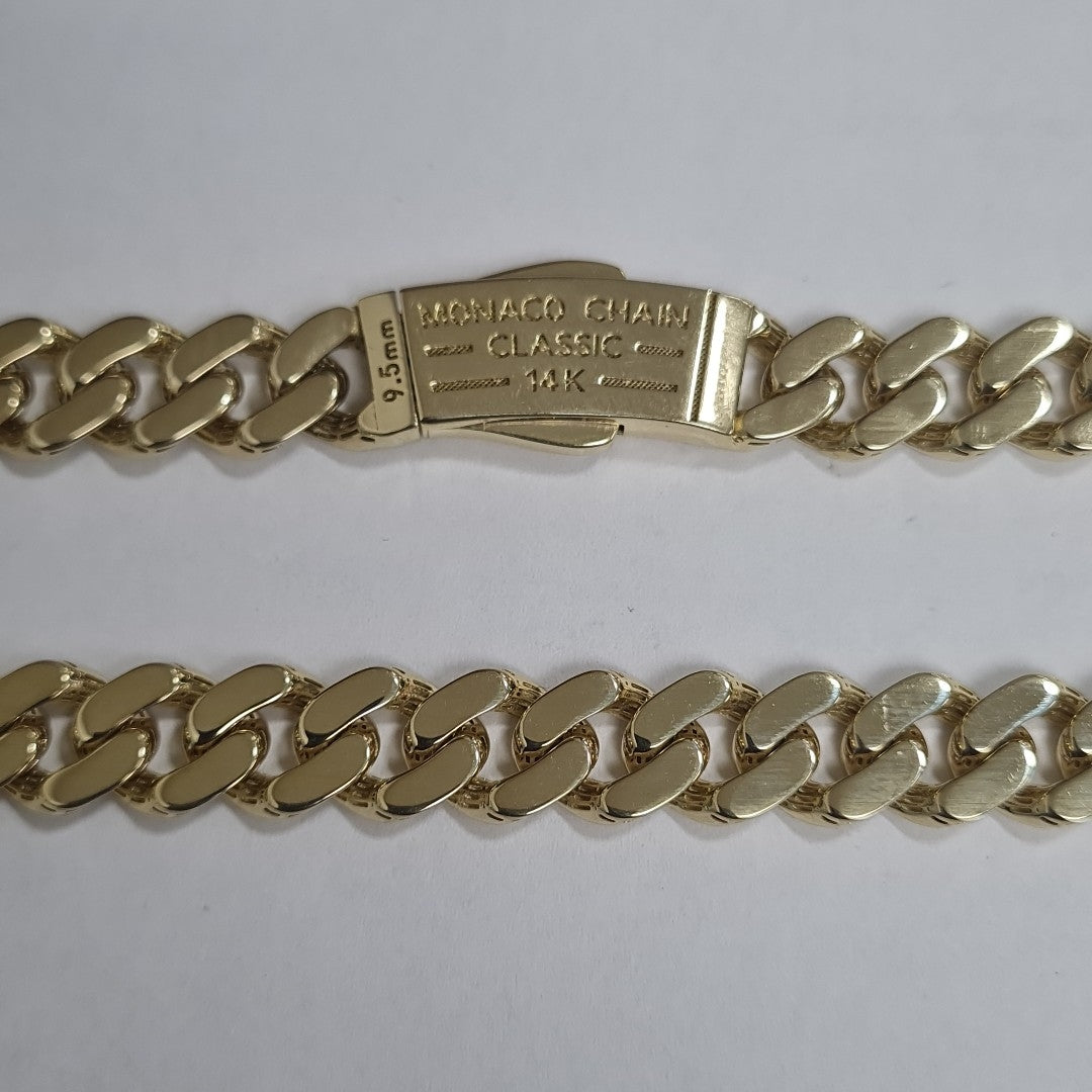CADENA MONACO ORO 14K 31.2 (NUEVO)