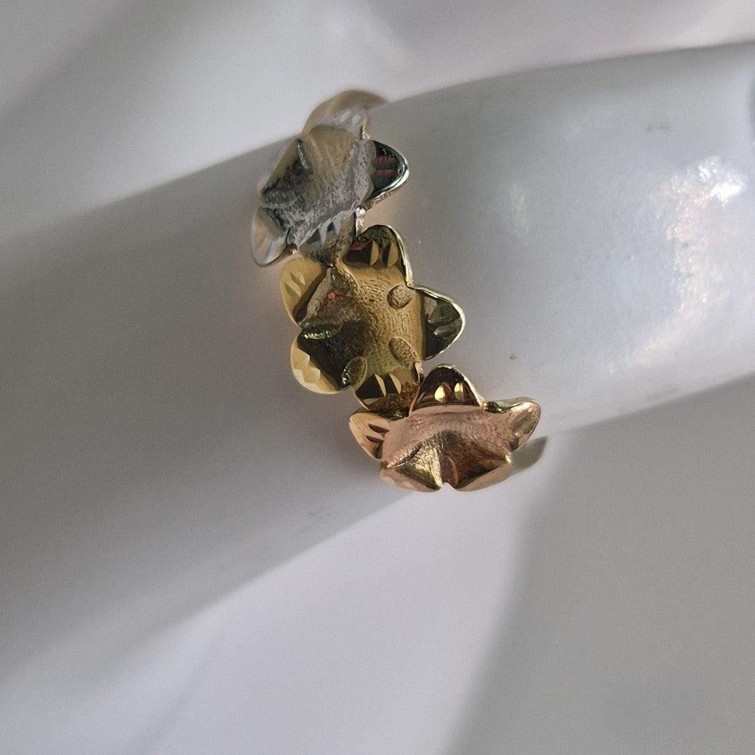 ANILLOS ANILLITO FIG FLORES 10K TALLA 7 1.3 GR (NUEVO)
