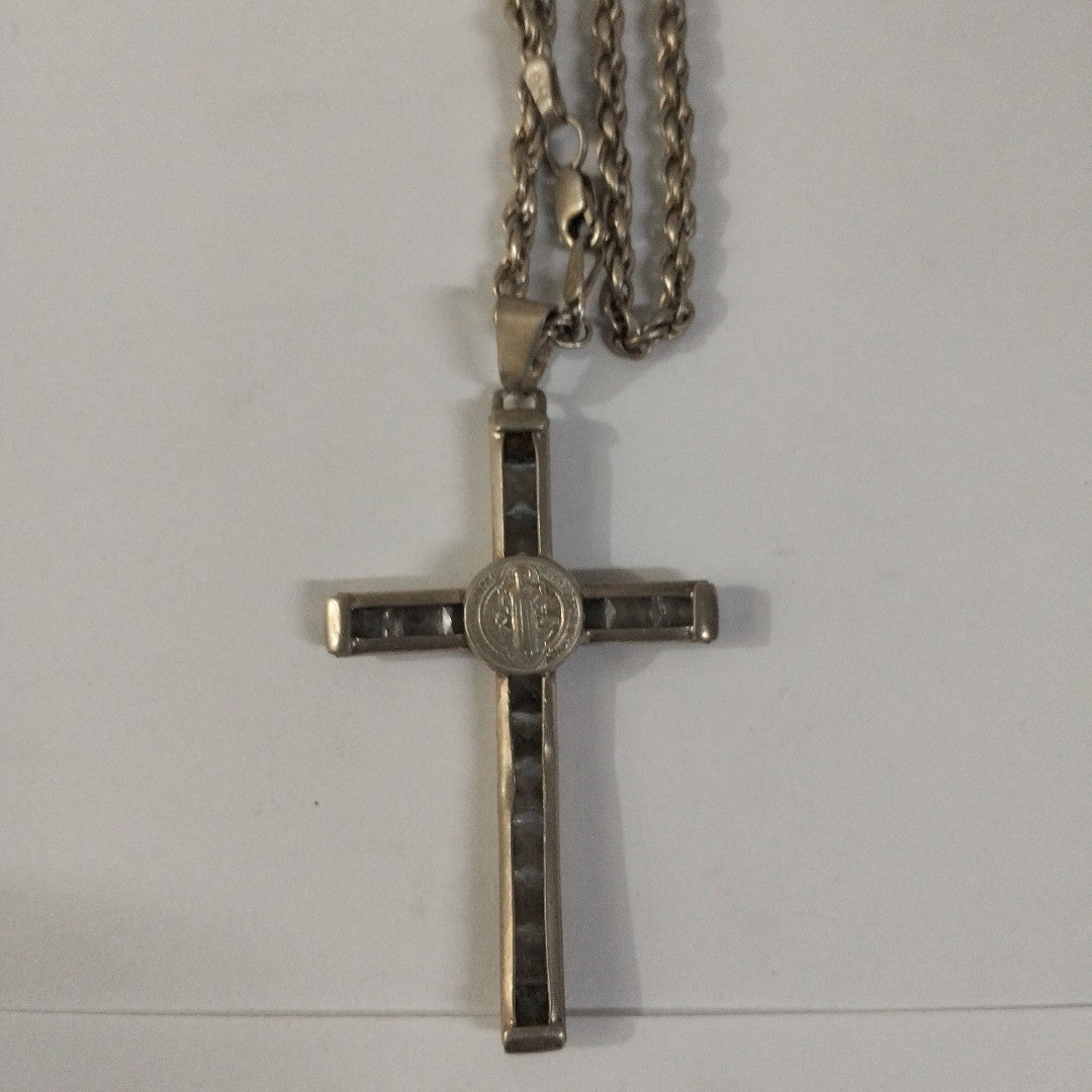 CADENA,CRUZ PLATA 17,10 GRMS (SEMINUEVO)