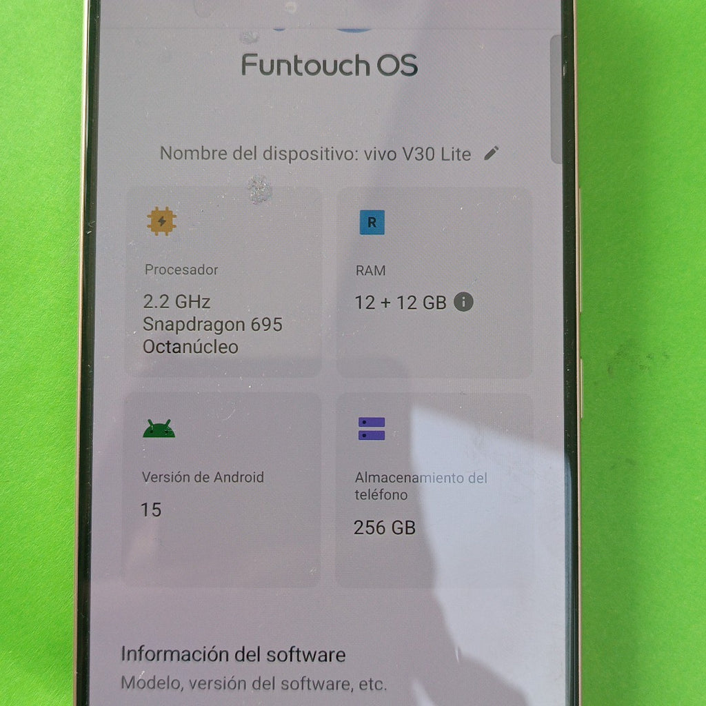 CELULAR VIVO V30 LITE V2314 (2023) 256 GB 12 GB RAM (SEMINUEVO)